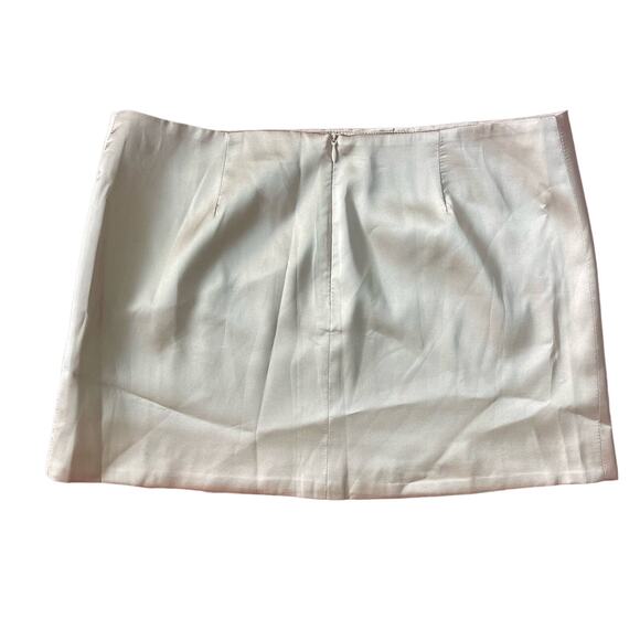 Edikted Seidiger Satin-Micro-Rock Gold Mini Skirt Size Large - Picture 8 of 8